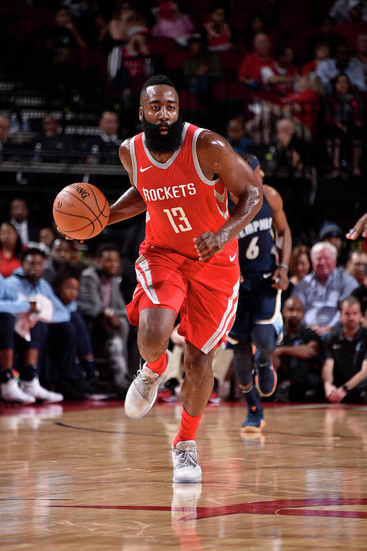 James Harden Poster featuring the photograph James Harden #55 by Bill Baptist