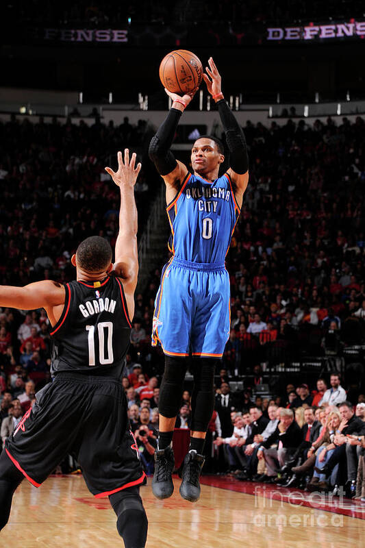 Russell Westbrook Poster featuring the photograph Russell Westbrook #6 by Bill Baptist