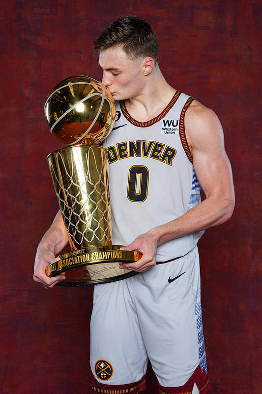 Playoffs Poster featuring the photograph 2023 NBA Finals - Denver Nuggets Championship Portraits #8 by Jesse D. Garrabrant