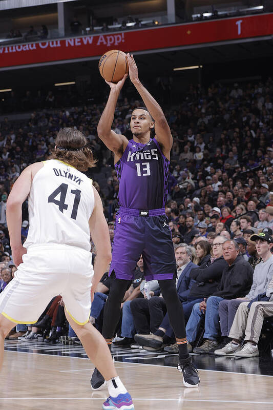 Nba Pro Basketball Poster featuring the photograph Utah Jazz v Sacramento Kings #8 by Rocky Widner