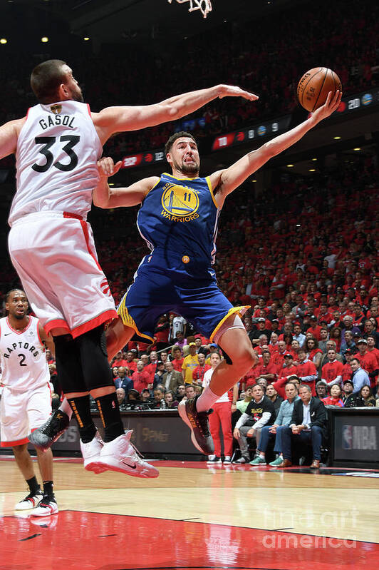 Klay Thompson Poster featuring the photograph Klay Thompson #9 by Andrew D. Bernstein