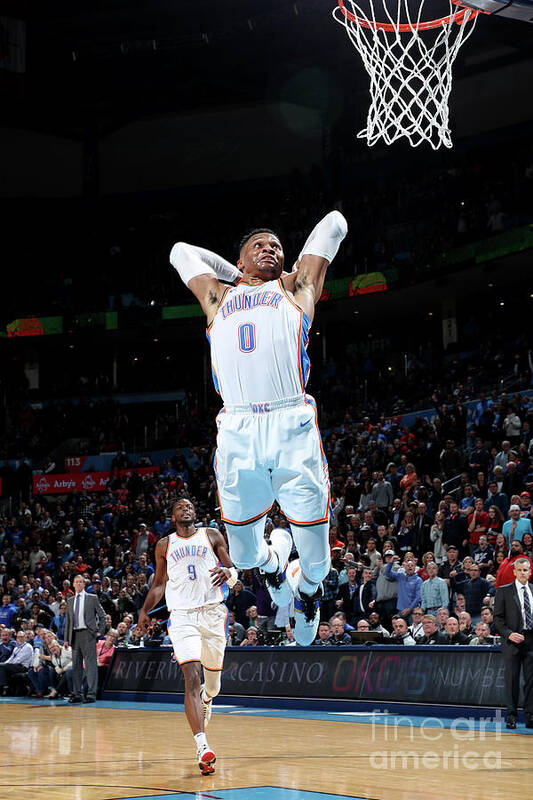 Russell Westbrook Poster featuring the photograph Russell Westbrook #9 by Zach Beeker