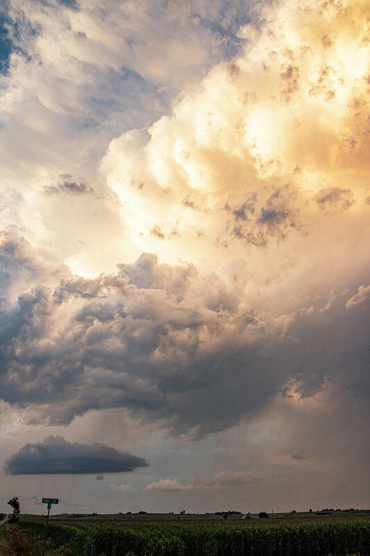 Nebraskasc Poster featuring the photograph A Beautiful Nebraska Thunderset 007 by NebraskaSC