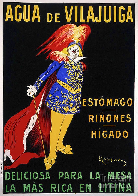 Agua De Vilajuiga Poster featuring the painting Agua De Vilajuiga Advertising Poster by Leonetto Cappiello