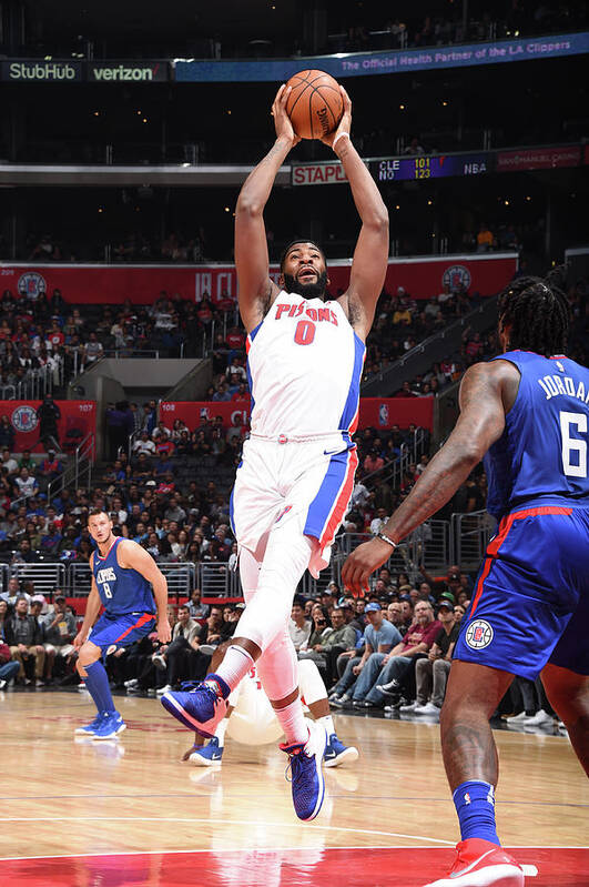 Andre Drummond Poster featuring the photograph Andre Drummond by Andrew D. Bernstein