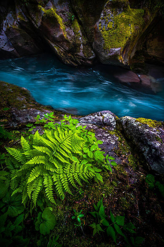 Glacier National Park Poster featuring the photograph Azure by Ryan Smith