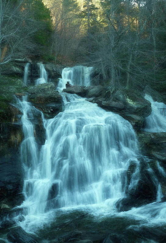 Waterfall Poster featuring the photograph Bastian Falls by Nancy De Flon
