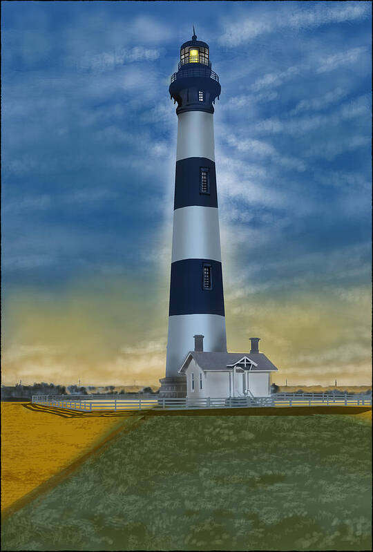 #landscape # Rebelle  Poster featuring the digital art Beacon of Hope by Rob Hartman