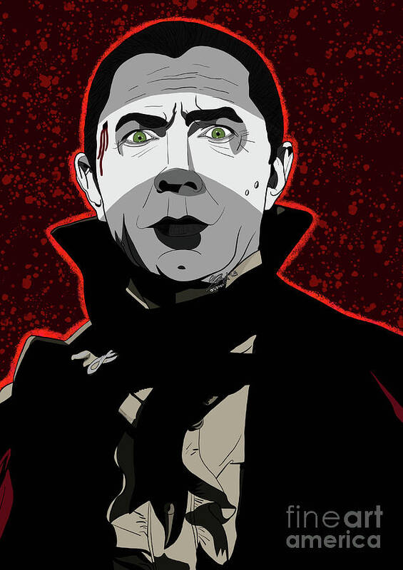 Bela Lugosi Poster featuring the digital art Bela Lugosi Dracula by Marisol VB