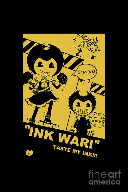Bendy And The Ink Machine Art Theft Is A Terrible Sin Bath Towel by Tata  Alfina - Pixels
