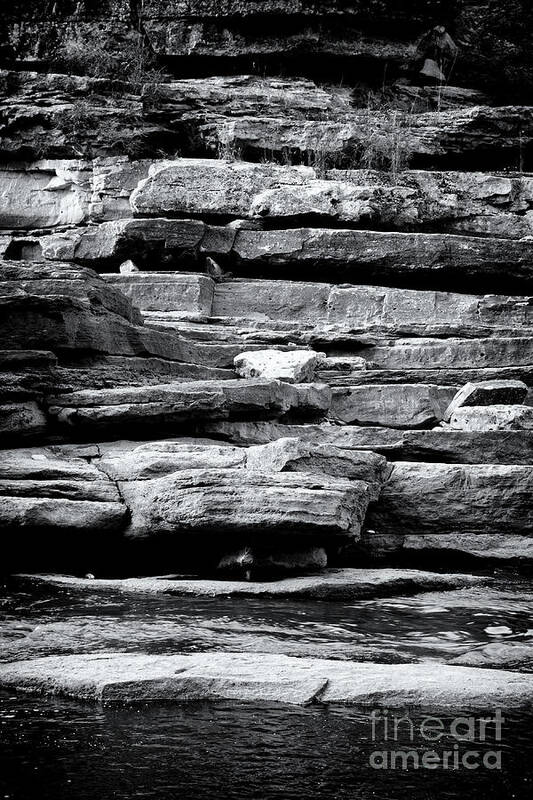 Black And White Poster featuring the photograph Black and White Rocks by Phil Perkins