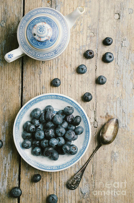 Blueberry Poster featuring the photograph Blueberries by Jelena Jovanovic