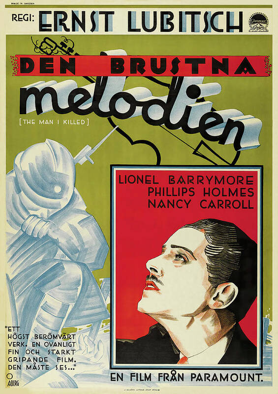 Aberg Poster featuring the mixed media ''Broken Lullaby'', 1932 - art by Gosta Aberg by Movie World Posters