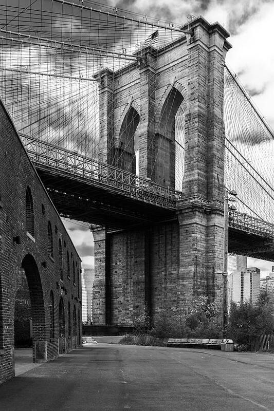 Brooklyn Poster featuring the photograph Brooklyn Bridge by Pablo Saccinto