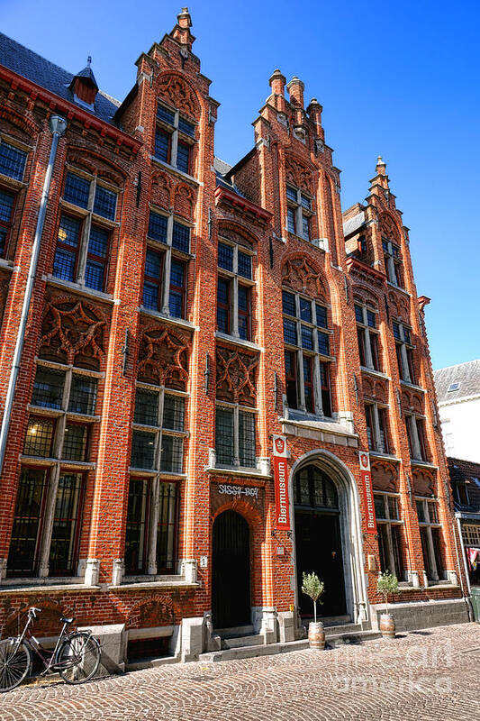 Bruges Poster featuring the photograph Bruges Biermuseum by Olivier Le Queinec