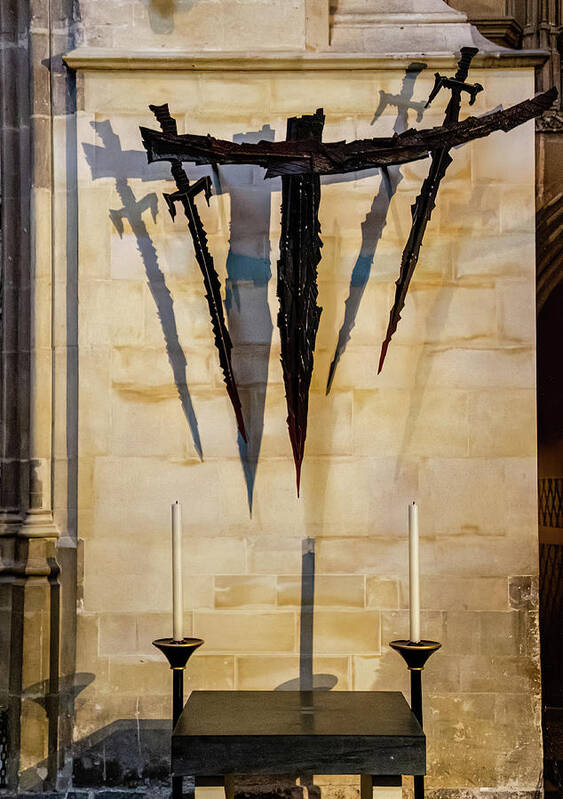 Landmark Poster featuring the photograph Canterbury Cathedral Side Chapel by Shirley Mitchell