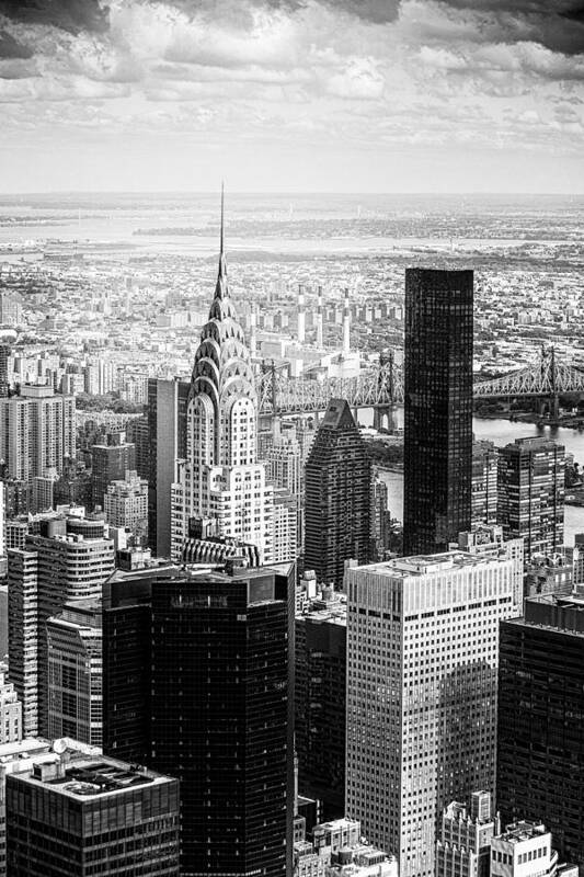New York City Poster featuring the photograph Chrysler Building View by Tom Gehrke