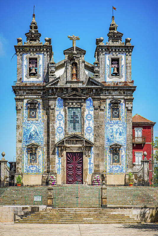 Portugal Photography Poster featuring the photograph Church In Porto by Marla Brown
