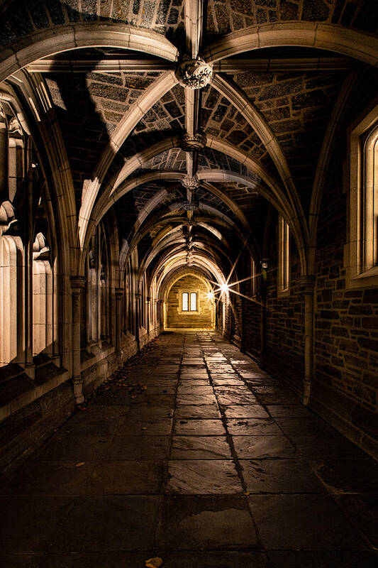 Hallway Poster featuring the photograph Cloister Vault Hallway by Kevin Plant
