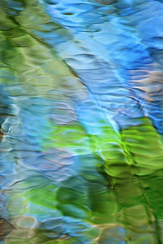 Water Poster featuring the photograph Coastline Mosaic Abstract Art by Christina Rollo