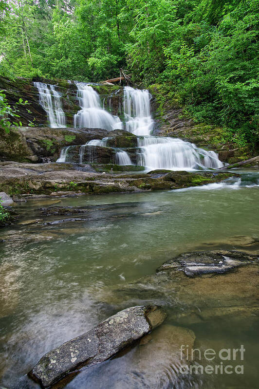 Conasauga Falls Poster featuring the photograph Conasauga Waterfall 24 by Phil Perkins