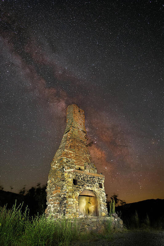 Abandoned Poster featuring the photograph Cosmic Fireplace by Mike Lee