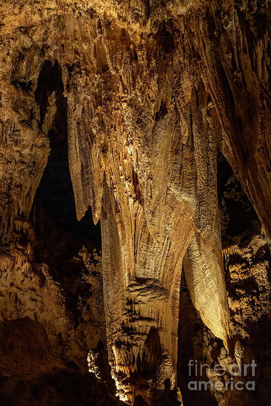 Carlsbad Caverns Poster featuring the photograph Curtains of the Deep by Michael Dawson