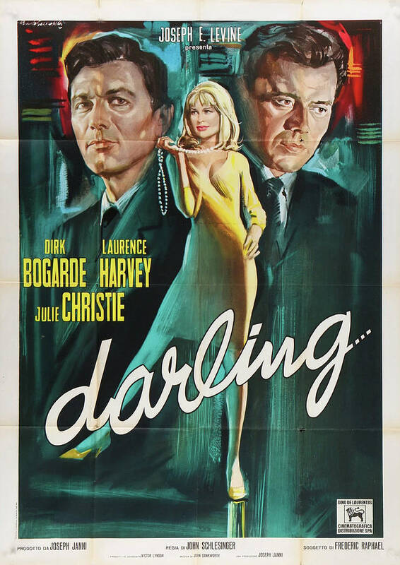 Darling Poster featuring the mixed media ''Darling'' poster 1965 by Movie World Posters