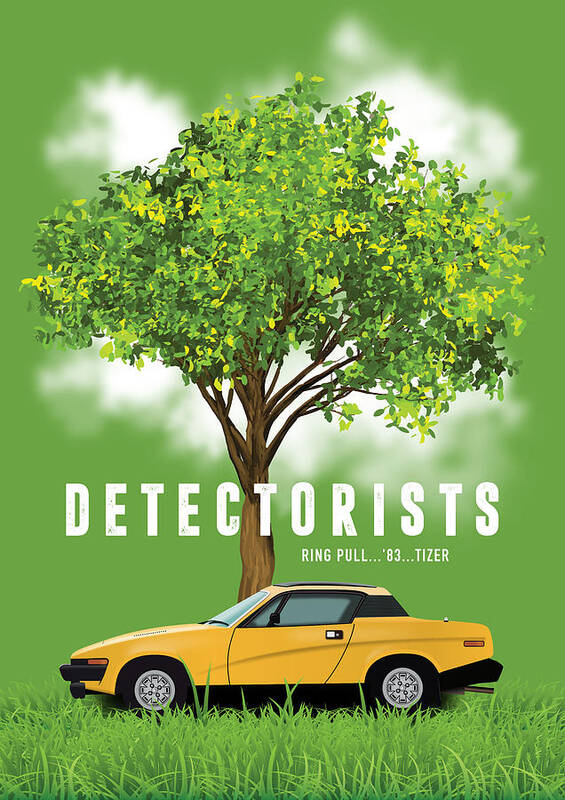 Movie Poster Poster featuring the digital art Detectorists TV Series Poster by Movie Poster Boy