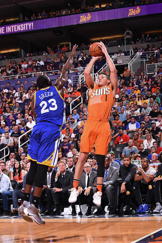 Devin Booker Poster featuring the photograph Devin Booker by Noah Graham