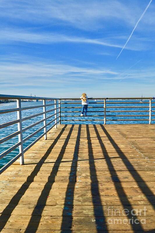 Landscape Poster featuring the photograph Dock Line View by Elsa Hedrick