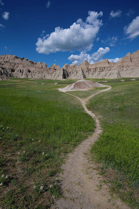 Badlands Poster featuring the photograph Don't Follow by Aaron J Groen