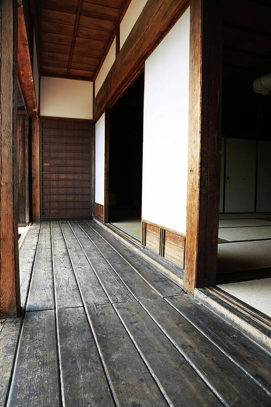 Entrance Of An Old Private House Poster featuring the photograph Entrance of old private house by Kaoru Shimada