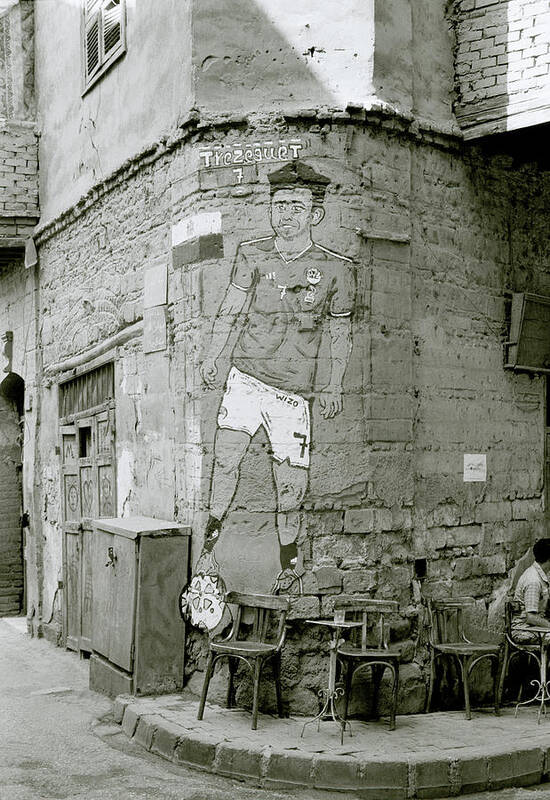 Trezeguet Poster featuring the photograph Footballer Trezeguet in Cairo by Shaun Higson