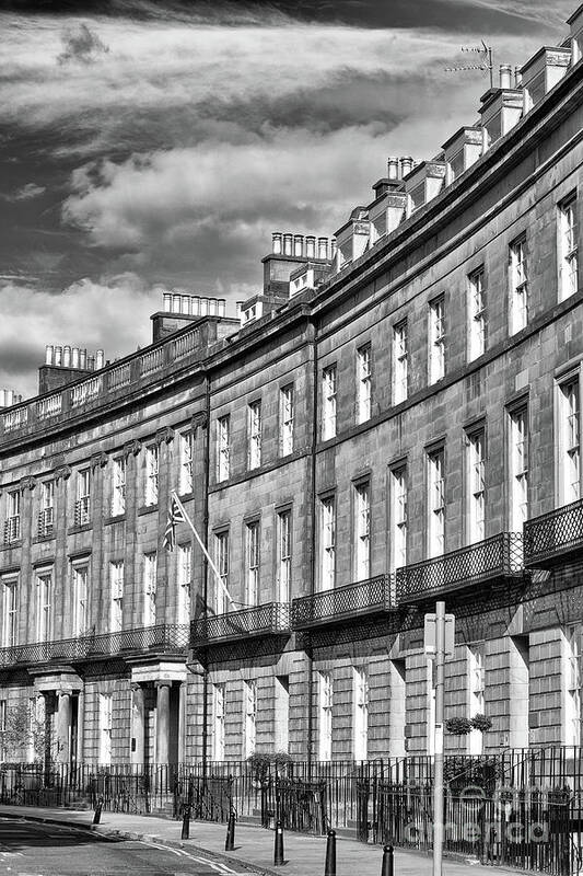 Atholl Crescent Poster featuring the photograph Georgian Architecture - Atholl Crescent, Edinburgh by Yvonne Johnstone