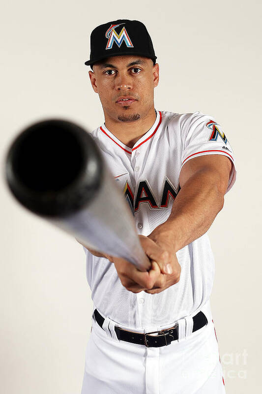 Media Day Poster featuring the photograph Giancarlo Stanton by Marc Serota