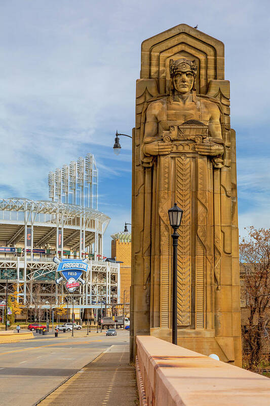 Cleveland Guardians Poster featuring the photograph Guardians Progressive Field by Dale Kincaid