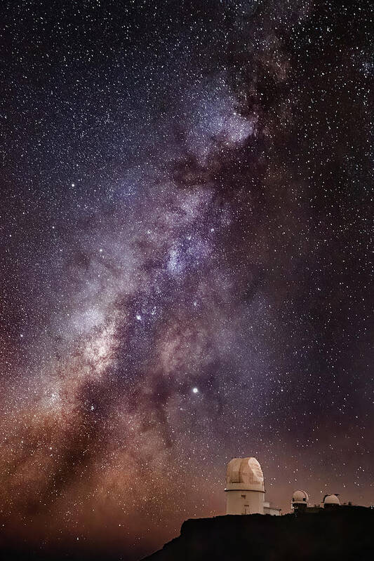 Haleakala Poster featuring the photograph Milky Way Over Haleakala Observatory by James Capo