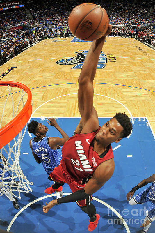 Hassan Whiteside Poster featuring the photograph Hassan Whiteside by Fernando Medina