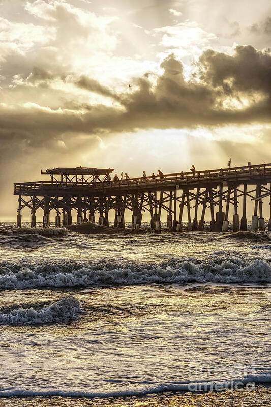 Cocoa Beach Poster featuring the photograph Heavenly Sunrise by Jennifer White