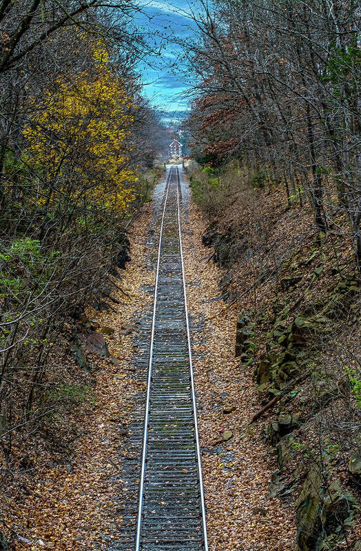 Autumn Poster featuring the photograph A Long Way Home by Brian Shoemaker