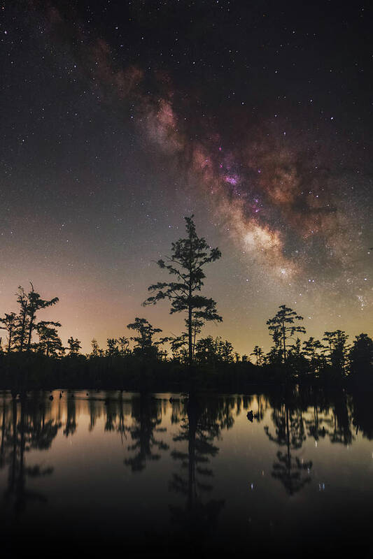 Nightscape Poster featuring the photograph Horseshoe Lake by Grant Twiss
