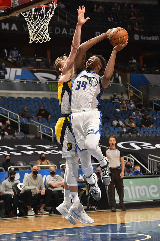 Wendell Carter Jr Poster featuring the photograph Indiana Pacers v Orlando Magic by Gary Bassing