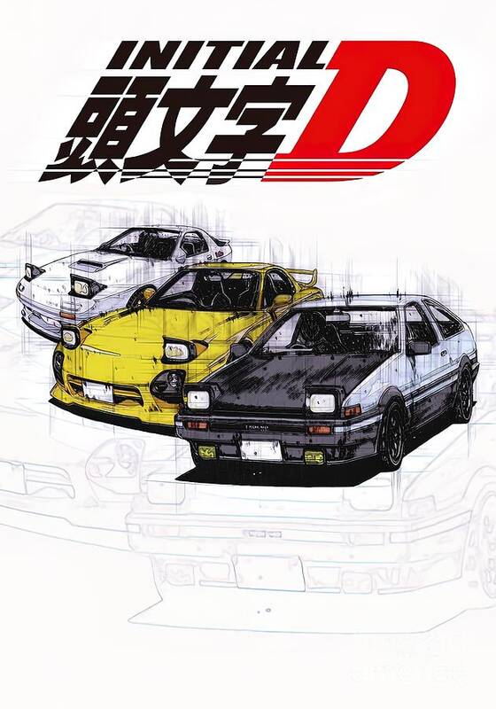 AE86 Initial D Poster