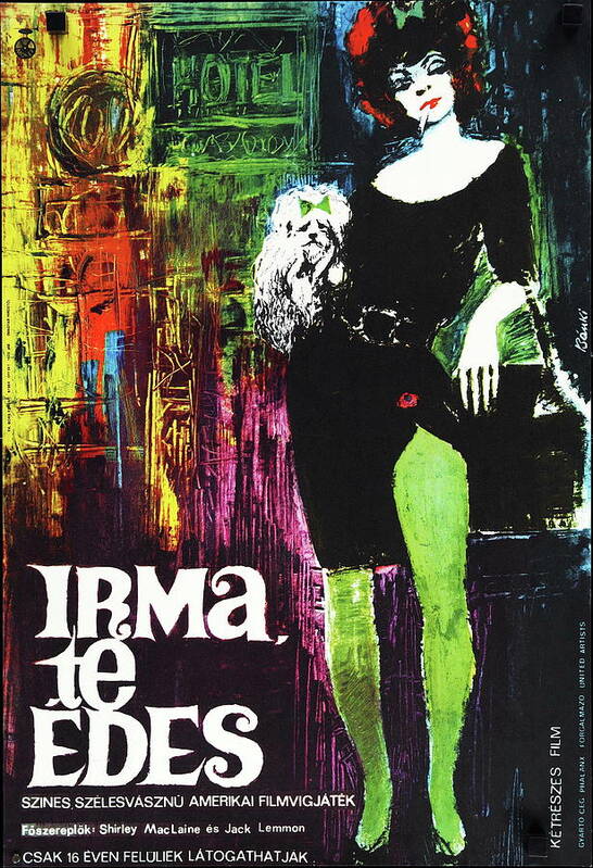 Banki Poster featuring the mixed media ''Irma La Douce'', with Jack Lemmon and Shirley MacLaine 1963 - 4 by Movie World Posters