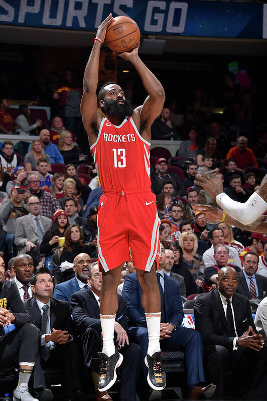 James Harden Poster featuring the photograph James Harden by David Liam Kyle