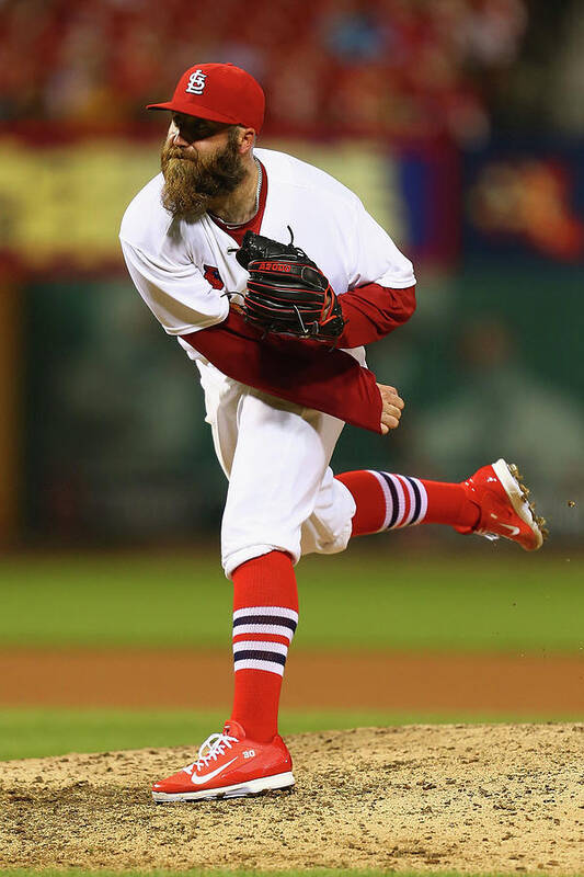 St. Louis Cardinals Poster featuring the photograph Jason Motte by Dilip Vishwanat