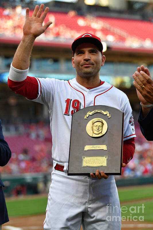 Great American Ball Park Poster featuring the photograph Joey Votto by Jamie Sabau