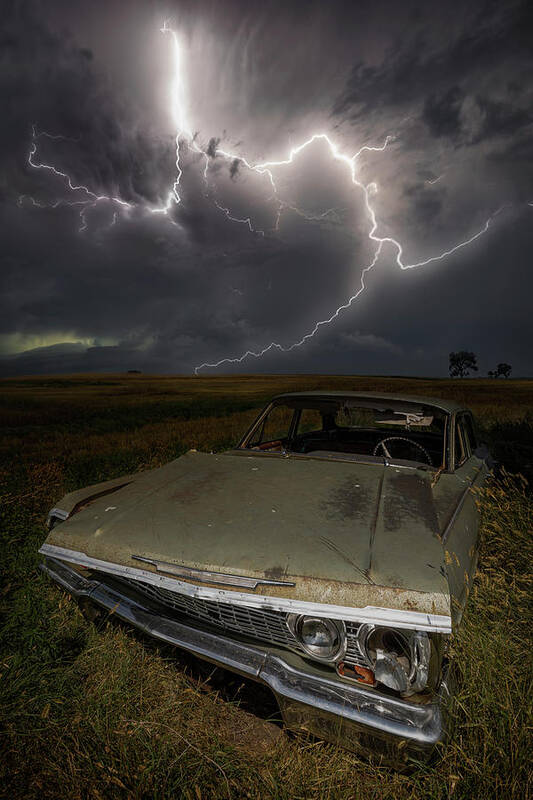 Lightning Poster featuring the photograph Kickstart My Heart by Aaron J Groen