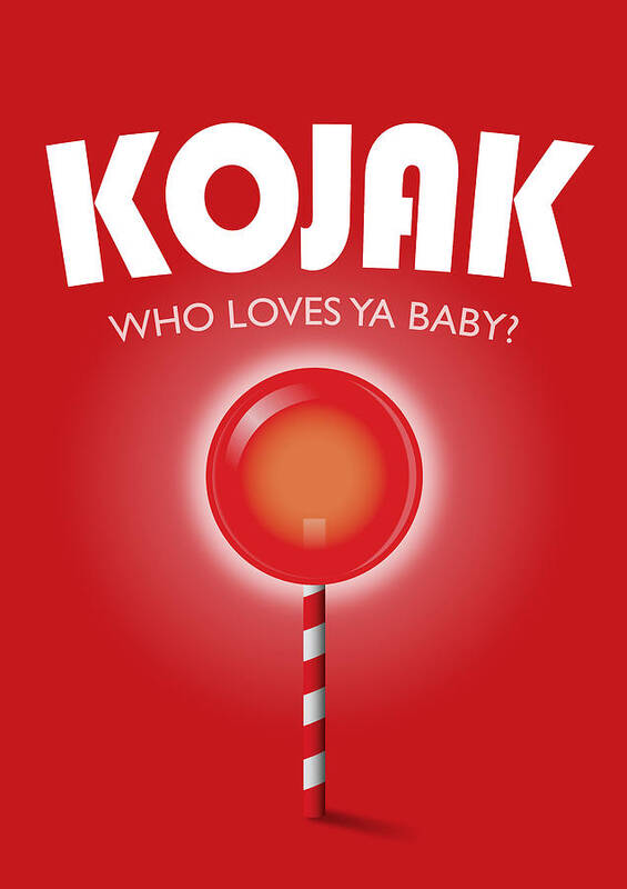 Movie Poster Poster featuring the digital art Kojak TV series poster by Movie Poster Boy